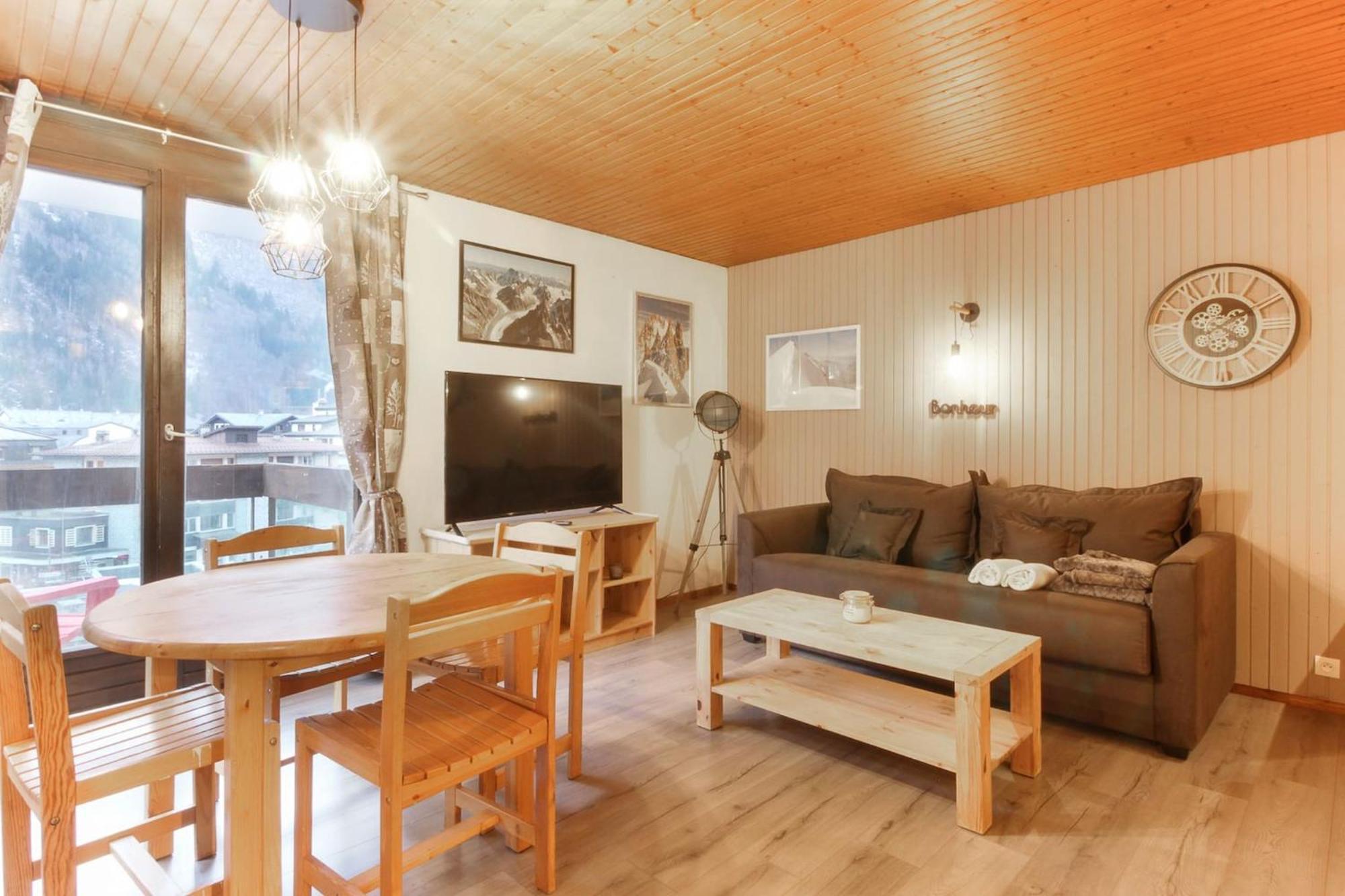 Ferienwohnung L'Aiguille - Center Of Chamonix - View Mont-Blanc Exterior foto